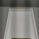 16"x12" Serving Trays with Handles, White Decorative Serving Tray, Ottoman Trays, Living Room, Bathroom, and Outdoors Decorative Trays (White)