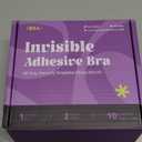 Invisible Strapless Sticky Bra Push up for Women, Ultra Adhesive Bra for Backless Dress, Cleavage Bra Lift with Pasties Kit (D Cup, Beige)