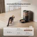Automatic Cat Feeder: 3L Auto Food Dispenser with Timed Feeding| 6 Meal Programmable& 1-20 Portion Precise Control- Easy to Clean & Setup for Cat Indoor| Desiccant Bag Keep Food Fresh