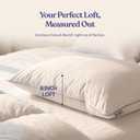 FluffCo Down Alternative Bed Pillows - Standard/Queen Size, Soft (2 Pack)