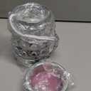 Leyoue Electric Crystal Wax Melt Warmer - Bulb Heating, Elegant Crystal Design, Quickly Melts Wax Blocks, Releases Long-Lasting Fragrance, Perfect Candle Wax Burner and Wax Warmer for Home Decor (Silver-03)