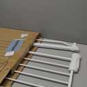 Fairy Baby Narrow Baby Gate 27 Inch to 29 Inch Wide, Small Auto Close Walk Through Safety Gates Pressure Mounted for Stairs Doorways Kids or Pets,White