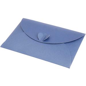 2 x 20 Pcs Gift Card Envelopes with Heart Shaped Clasp, Cute Medium Envelopes (6.1 x 4.1 inch) Perfect for Gift Cards, Love Letters, Wedding Greeting Party, Parties and Favors, Dark Blue
