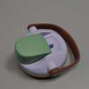 Replacement Lid for Owala FreeSip Sway 30 oz & 40 oz Water Bottle and Tumbler 40 oz, One Button Water Bottle Top Replacement Cap Compatible with Owala Freesip Sway Cup , Leakproof Lids Accessory (Greenpurple)