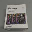 Jungle Leopard Galaxy 120mm PC Case Fan, ARGB and PWM Cooling Fans PC, Axle Core Double Ring CD Pattern Module Computer Fans, Daisy-Chain 5V RGB Fan (Black , 3 Pack)