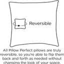 Pillow Perfect Monti Chino Solid Indoor/Outdoor Wicker Patio Seat Cushion Reversible, Weather and Fade Resistant, Round Corner - 19" x 19", Red, 2 Count