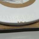 Mayfair Linden Slow Close Toilet Seat, Non Slip Heavy Duty Wood, Easy Install, Round, White