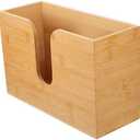 Zerodeko Wall Mounted Tissue Box Holder Bathroom Napkin Holder Easy Access Tissue Box Child-Friendly Design Stylish Wooden Dispenser
