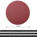 50 Pack 7 Inch 40 Grit Hook-and-Loop Sanding Discs Sandpaper -7" Aluminum Oxide Sander Paper Grinding Polishing for Random Orbit Drywall Sander