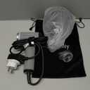 SUPGALIY Dual Voltage Travel Hair Dryer, Mini High-Speed Blow Dryer for Fast Drying, Ionic Hairdryer with Diffuser Gift Women, Lightweight Compact Portable, Quiet, European International 100-240V, Grey