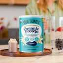 Four Sigmatic Organic Vegan Protein Powder | 18g Plant-Based Protein per Serving | Gluten Free, Dairy Free, Soy Free, Non-GMO with No Filler Ingredients | 21.16oz, 15 Servings | Vanilla (EXP 07/01/26)