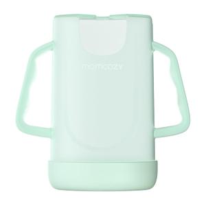 Momcozy Baby Pouch Holder No Squeeze, Baby Food & Juice Box Holder, Mess-Free, Easy Grip for Self-Feeding, BPA-Free & DEHP-Free, Must-Have for Babies, Green