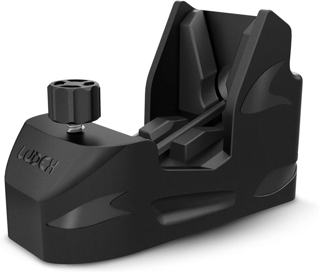 Ludex Universal Pistol Speed Loader, Mag Reloader for 9mm Luger 10mm .40S&W .45ACP .357Sig .380ACP 1911 Single and Double Stack Magazines (Black)