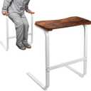 Couch Stand Assist with Detachable Tray - Chair Lift Assist Devices for Seniors, Multifunctional Sitting and Standing Aid with Real Wood Handle, Heavy-Duty Square Metal Frame