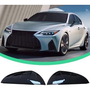 Mirror Caps Covers Compatible with Lexus Is300/Is350/IS500 2021-2023 All Models Side Door Rearview Mirror Cap Trim Accessories (Gloss Black)