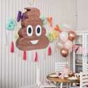 Poop Pinata Funny Kids Birthday Fiesta Decorations Party Favors for Birthday Anniversary Celebration Cinco de Mayo Fiesta Supplies