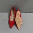 Elisabet Tang Kitten Heel Low Pumps 2.4 Inch Closed Pointed Toe Short Sexy Comfort Women Dressy Shoe at Work Office Date Prom Party Wedding Church (10, Red)