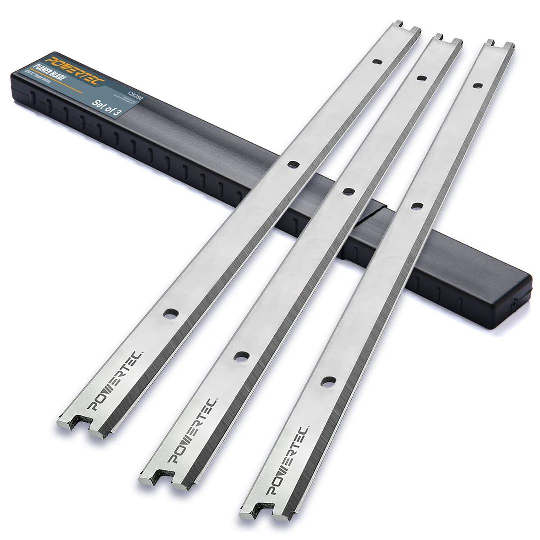 POWERTEC 13 Inch Planer Blades for RIDGID R4330, TP1300LS Planer, Replacement for AC20502 Planer Knives, Set of 3 (12828)