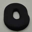 Donut Pillow for Tailbone Pain, Hemorrhoid Tailbone Donut Firm Pillow Memory Foam Seat Cushion Pain Relief for Hemorrhoid Treatment, Coccyx, Prostate, Sciatica, Surgery, Black
