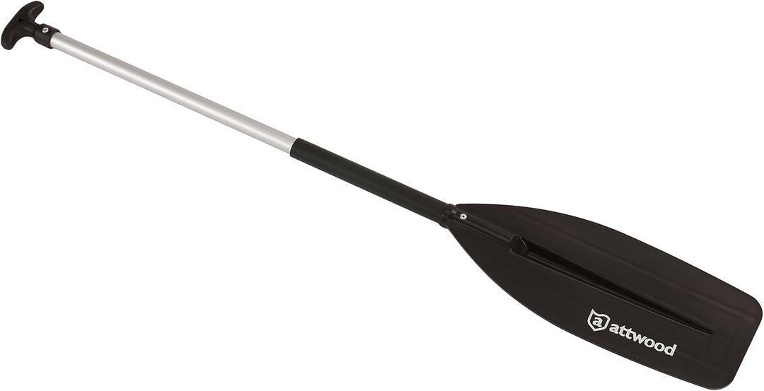 Attwood 11764-1 Ergonomic Aluminum Canoe Paddle 4-Feet, Black, One Size