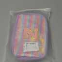 Fanny Pack for Girls,Birthday Easter Gifts,Chenille Initial Letter Girls Crossbody Bag,Preppy Teen Belt Bag for Graduation Travel Gifts,Cute Sequin Trendy Stuff. (S, Purple)