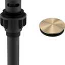 KENES Champagne Bronze Bathroom Sink Drain with Overflow, Pop Up Bathroom Sink Drain Assembly Anti Clog Pop Up Drain Stopper Lavatory Bathroom Vanity Sink Drain