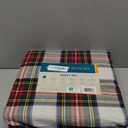 Comfort Spaces Cotton Flannel Sheets Twin Size, Ultra Soft Flannel Sheet Set with 12" Elastic Pocket Fits up to 14" Mattress, Plain Print Warm Flannel Bedding, Scottish Plaid Red 3 Piece