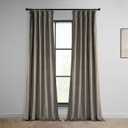 HPD Half Price Drapes Heritage Plush Velvet Curtains 96 Inches Long Room Darkening Curtains for Bedroom & Living Room 50W x 96L, (1 Panel), Gallery Taupe