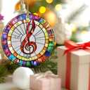 3 x Musical Ornament, Christmas Ornament  Christmas Tree Decor, Holiday Decoration, Stocking Stuffer, Festive Gift Idea, Gifts for Music Lover, Friends, and Family