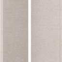 2” Thick Acoustic Panels with Hanging Hardware, 2 PCS 47.2” x 23.6” Fiberglass Sound Absorbing Panels for Home Theater Church Office Wall, Linen