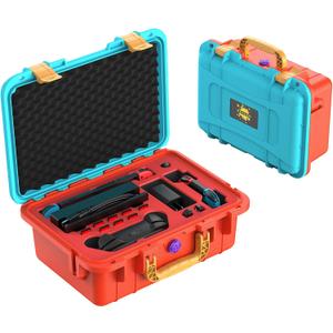 DEVASO Carrying Case for Nintendo Switch/Switch OLED, Professional Deluxe Waterproof Travel Bag Soft Lining Hard Case for Nintendo Switch OLED Model (2021) Console Pro Controller & Accessories