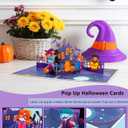 3 x Halloween Pop Up Card with Haunted House and Costumed Kids  3D Halloween Greeting Card for Kids, Grandson, Granddaughter, Boys, Girls, Birthday or Trick or Treat  Includes Envelope and Blank Note Card