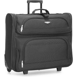 Travel Select Amsterdam Business Rolling Garment Bag, Softside Expandable Rolling 2-Wheeled Suit Carrier, Gray, One Size