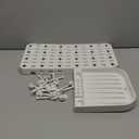 Baby Bottle Drying Rack Baby Bottle Holder Space Saving Bottle Dryer Rack Station Countertop Storage Organizer 12 Travel Bottle Drying Rack Vertical Breast Pump Part Plastic Bag Cup Dryer Tower White