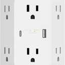 Belkin 6Outlet Surge Protector Power Strip, USBC & USBA Ports w/ USBC PD Fast Charge, ETLListed, WallMountable w/ 6 AC Outlets, Overvoltage Protection, LED Indicator, 1,680 Joules of Protection