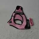 FAYOGOO Service Dog Vest for Small and Medium Breed - Lightweight Dog Harness with 6PCS Removable Patches - Puppy Harness and Leash Set for Walking, Training (Pink)