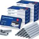 Deli Staples, 50000 Staples, Standard Staples for Desktop Staplers, 1/4'' Length, 210/Strip, 10 Boxes of 5000 Each