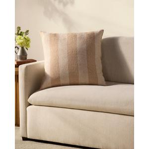 Loloi Chris Loves Julia Auggie Collection PCJ0021 Orange/White 22'' x 22'' Cover Only Pillow