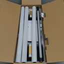 iThird Battery Operated Wall Sconces Set of 2: 10000mAh Rechargeable Wall Lights with Remote Control, 360 Rotate Wireless Wall Scone Decor for TV/Mirror Bedroom Living Room, 31.5 Inch, Black