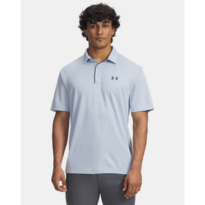 Under Armour Men's Tech Golf Polo (Large Tall, Blue)