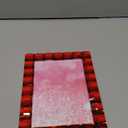Isaac Jacobs Decorative Sparkling Red Jewel Picture Frame, Photo Display & Home Dcor (5x7, Red)