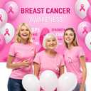 8x6ft Breast Cancer Awareness Backdrop Decorations Pink Ribbon Hope Survivor Banner Background Charity Activities Fundraising Gathering Photography Party Supplies