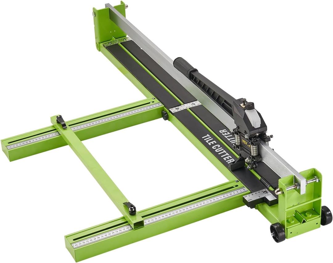 VEVOR Tile Cutter 48 Inch, Manual Tile Cutter All-Steel Frame,Tile Cutting Machine w/Laser Guide and Bonus Spare Cutter,Tile Cutter Hand Tool for Precision Cutting Porcelain Ceramic Floor Tiles