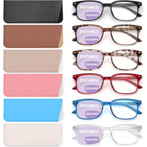 NOVIVON 6 Pack Reading Glasses for Women/Men, Bifocal, Progressive, Readers for Women/Men, Eye glasses
