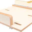 Fulton MDF Crosscut Sled for Table Saw | Precise Cuts Woodworking Jig | Aluminum Miter Slot Runners | Adjustable Stop & Transparent Guard | Cut Accurate Miters