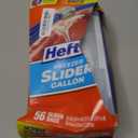 Hefty Slider Freezer Kitchen Storage Bags, Gallon Size, 56 Count
