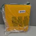 Toploader Binder, 4-Pocket Double Sided Top Loaders Binder, Holds 128 Cards in 3"x4" Toploaders, PU Leather Card Binder Abulm for Toploader Trading, Sports, and Gaming Cards (Yellow)