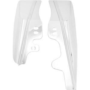 Motorcycle Mid Frame Air Deflectors Heat Shield Fit for Harley Touring Road Glide Electra Glide Road King Street Glide 2001-2008 (Chrome)