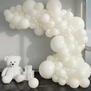 Balloon Garland Arch Kit  146 Pcs White Balloons for Baby Shower, Birthday, Gender Reveal, Wedding Party  DIY Kit by Vellax