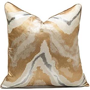 Gold Decorative Throw Pillow Covers,20x20, Modern, Stylish,Unique,Decorative Cover Pillow Covers for Couch,Sofa,Bed,Home Decor (Gold,20X20)